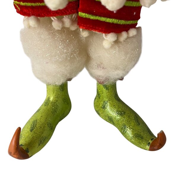 Vtg Dept 56 Patience Brewster Santa Claus Krinkles figureRed Green Christmas - Picture 4 of 9